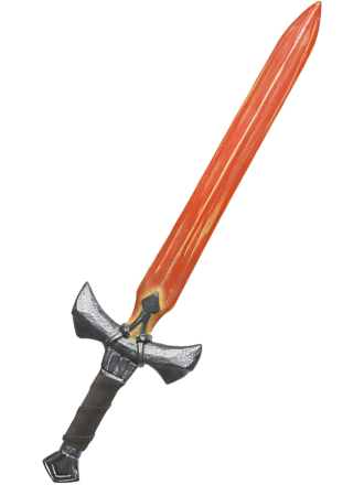 Trollfelsen LARP Einhänder schlichtes Langschwert Elementar Feuer